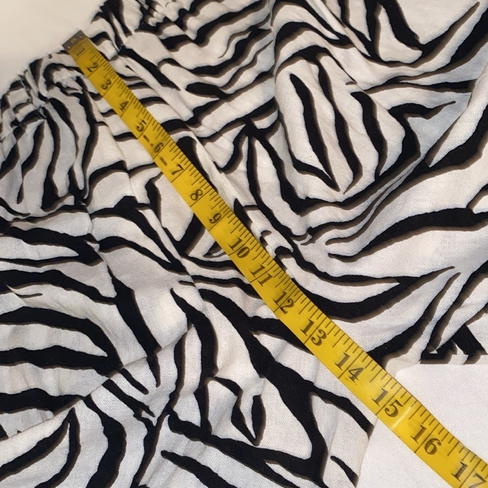 Rachel Zoe trouser pants zebra print pull on elastic in back @waist size small - Picture 5 of 9